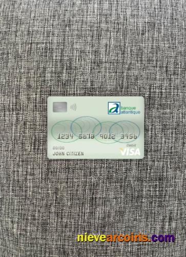 Cameroon Atlantic bank visa debit card photolook